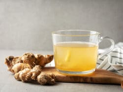 Weight loss drugs can cause nausea - ginger tea, ginger chews, or even fresh ginger can help settle your stomach naturally
