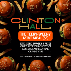 NYC sports-bar chain Clinton Hall launched its “teeny-weeny mini meal”